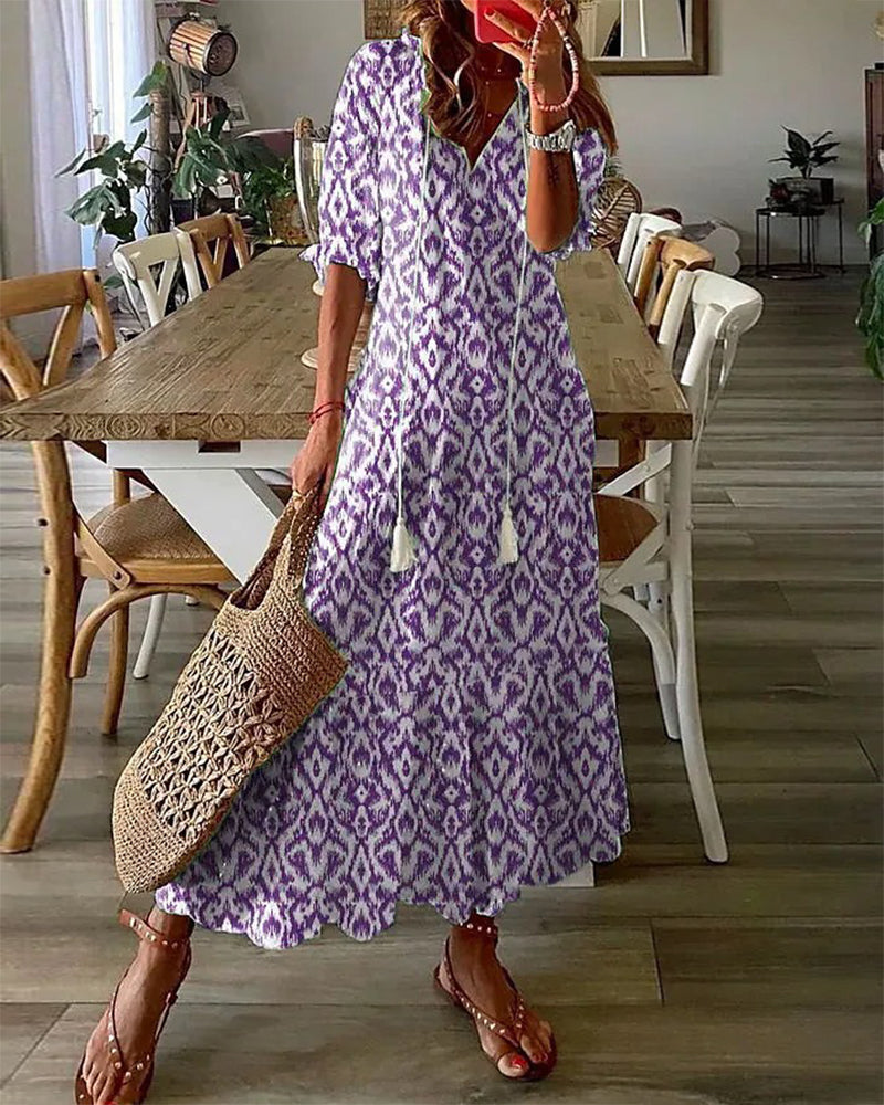 LB | Elegancka letnia sukienka maxi