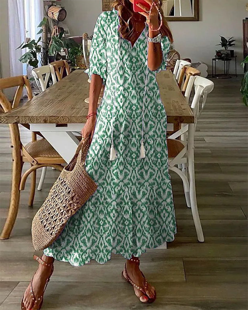 LB | Elegancka letnia sukienka maxi