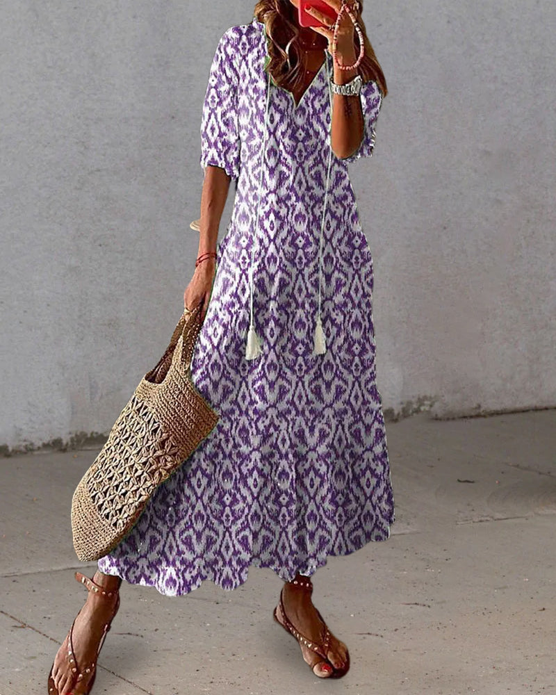 LB | Elegancka letnia sukienka maxi