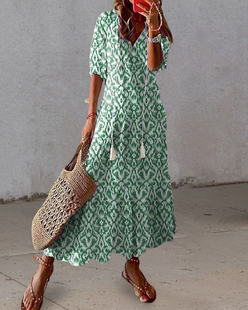 LB | Elegancka letnia sukienka maxi