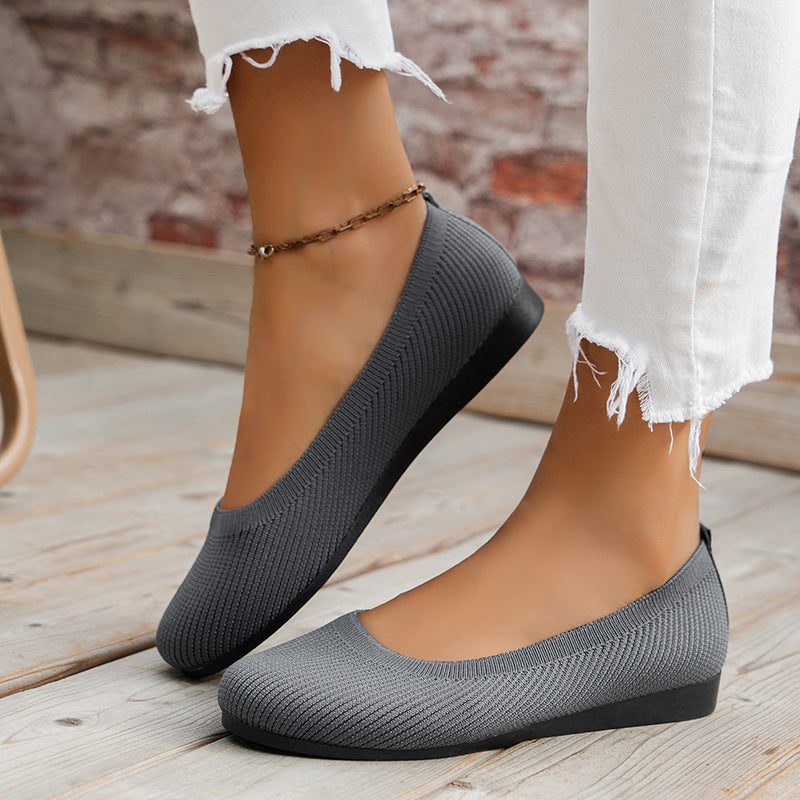 LB | Płaskie buty damskie z okrągłą główką