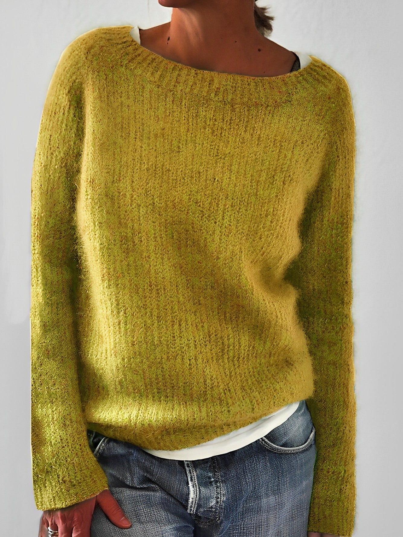 LB | Lekki sweter z dzianiny strukturalnej