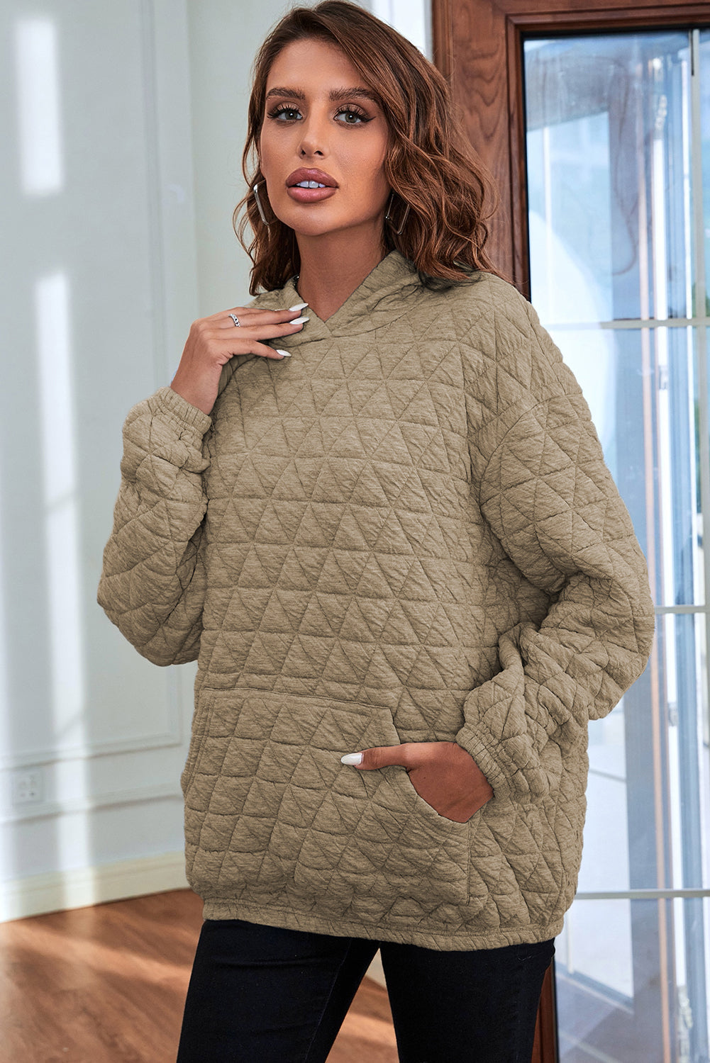 LB | Elegancka i swobodna bluza z kapturem
