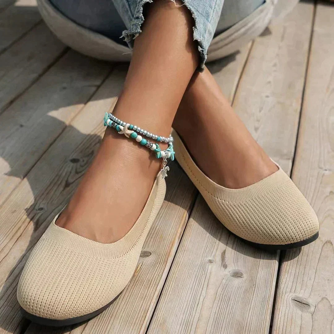 LB | Płaskie buty damskie z okrągłą główką