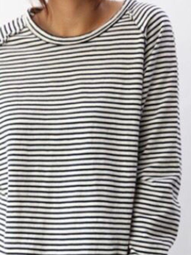 LB | Bluza z długim rękawem w paski