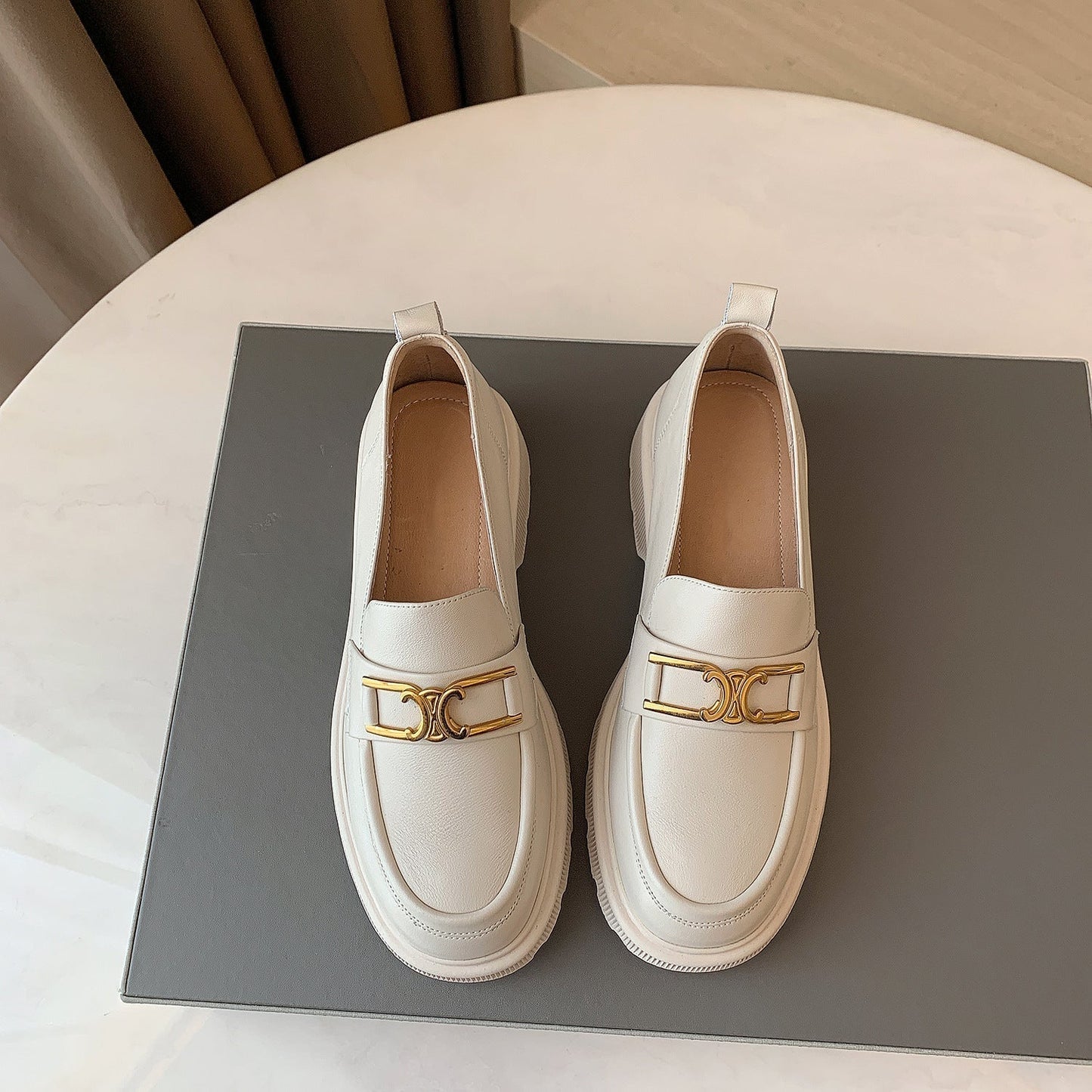 LB | Stylowe, masywne loafersy
