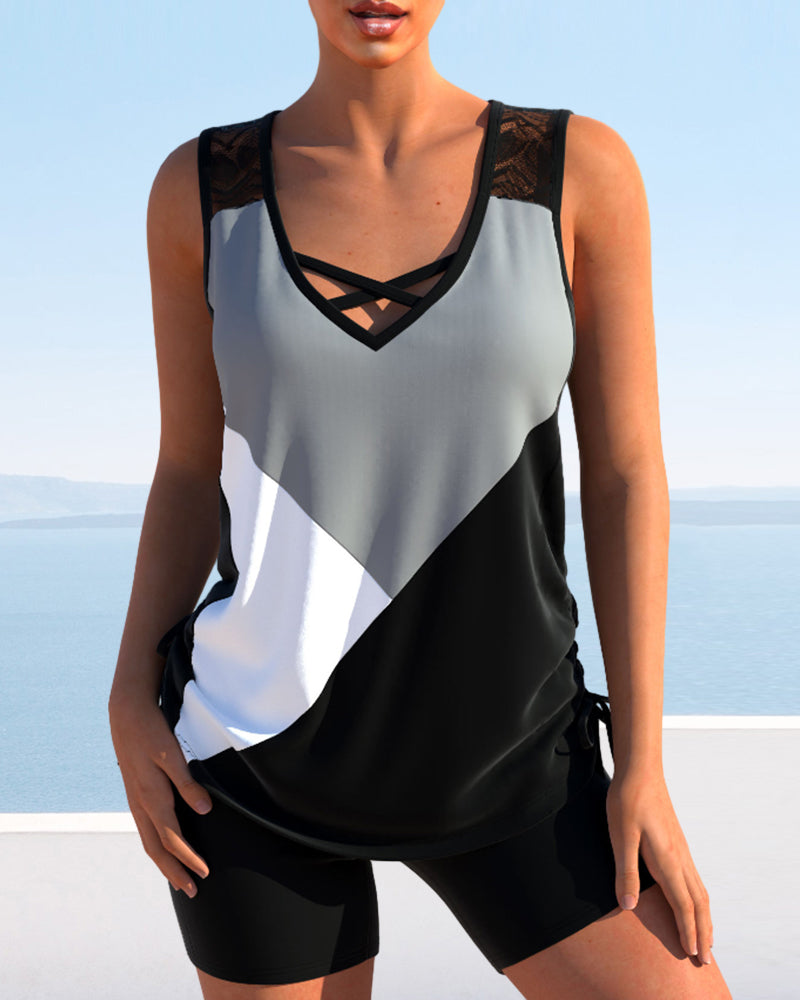 LB | 3-kolorowe tankini