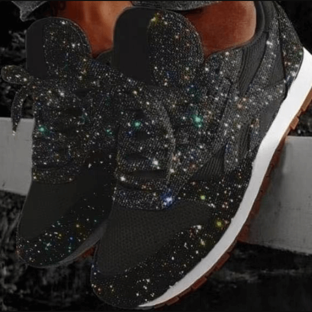 LB | Moda cekiny buty damskie