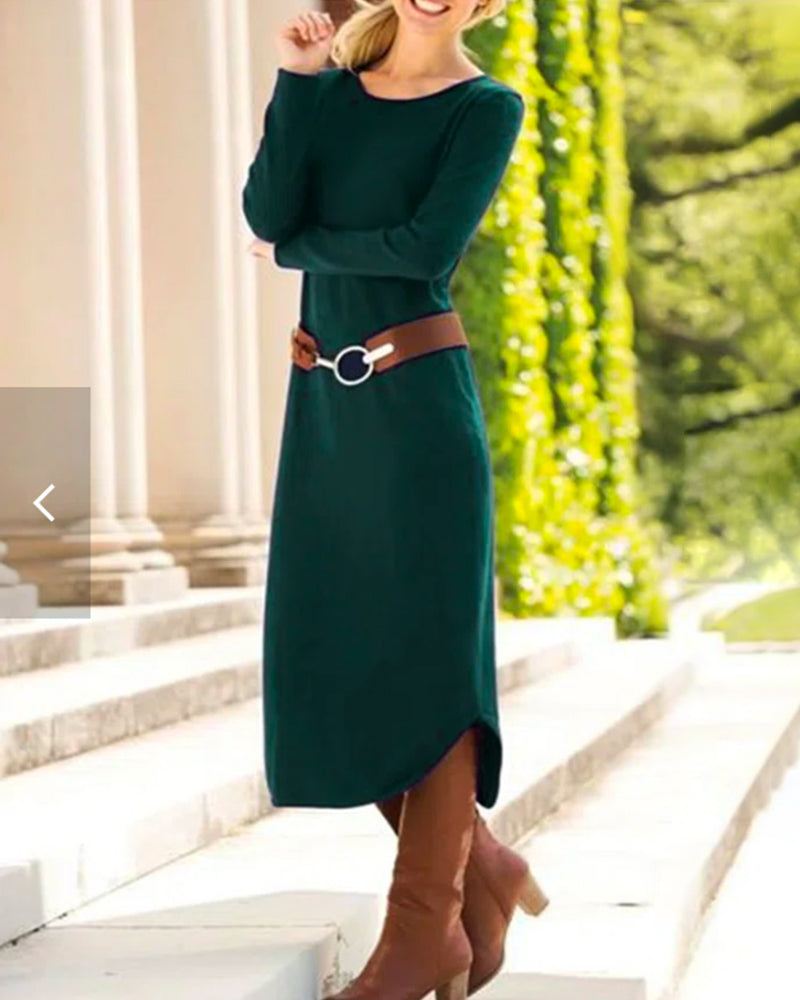 LB | Beztroska i elegancka sukienka zimowa