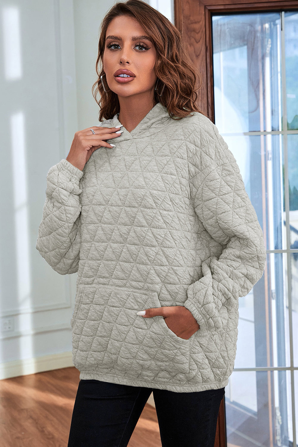 LB | Elegancka i swobodna bluza z kapturem