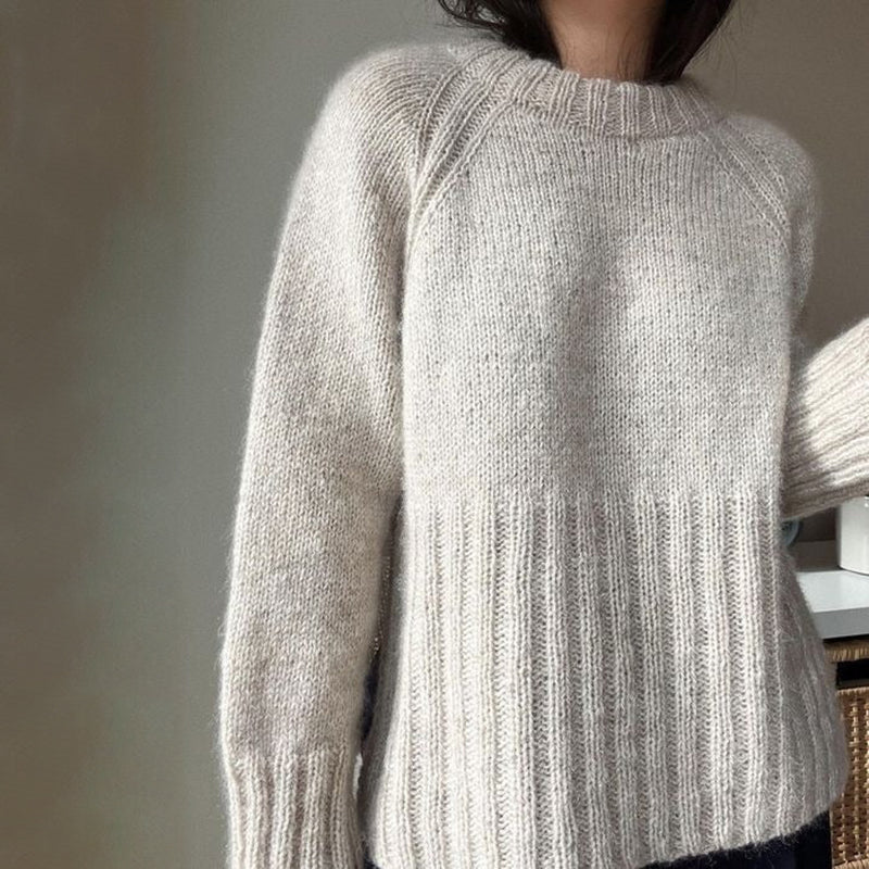 LB | Miękki sweter oversize z dzianiny