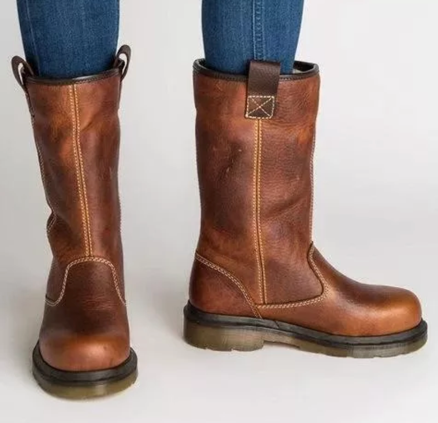 LB | Solidne skórzane buty do kolan