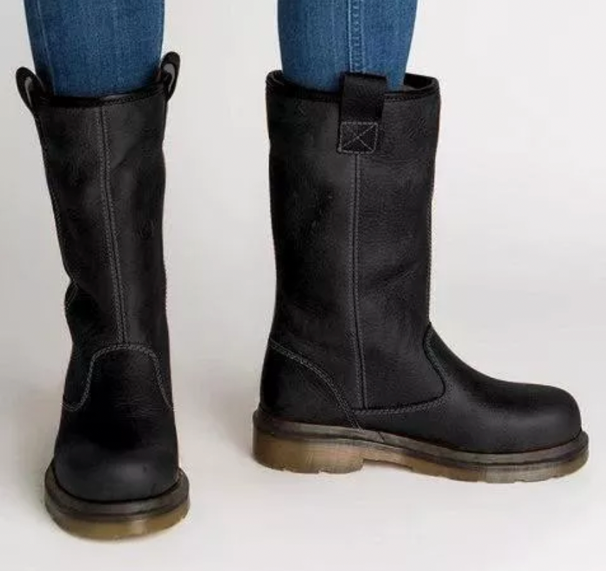 LB | Solidne skórzane buty do kolan