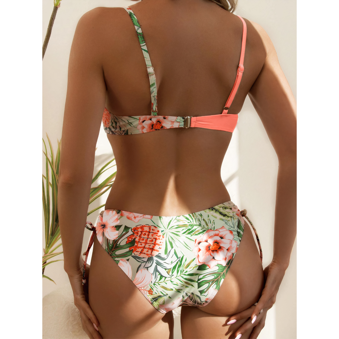 LB | Bikini z kwiatowym nadrukiem