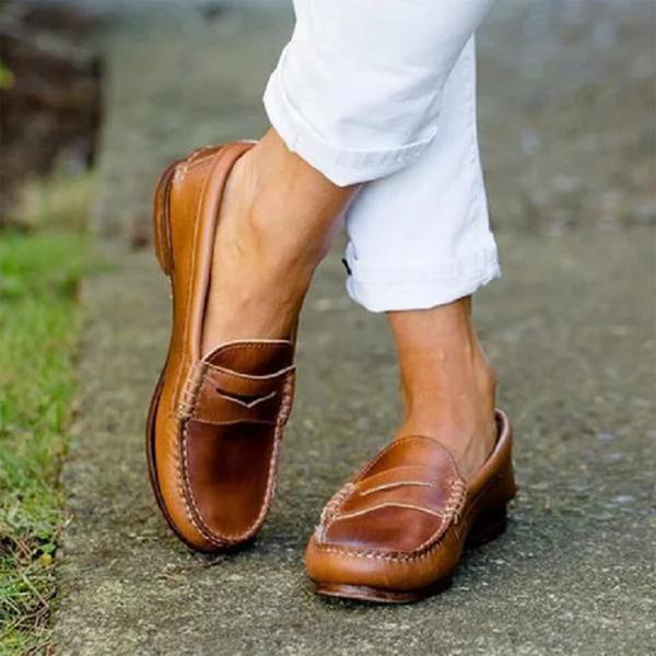 LB | Mokasyny Casual Flats Oxfordy Slip On Round Toe Loafers dla kobiet
