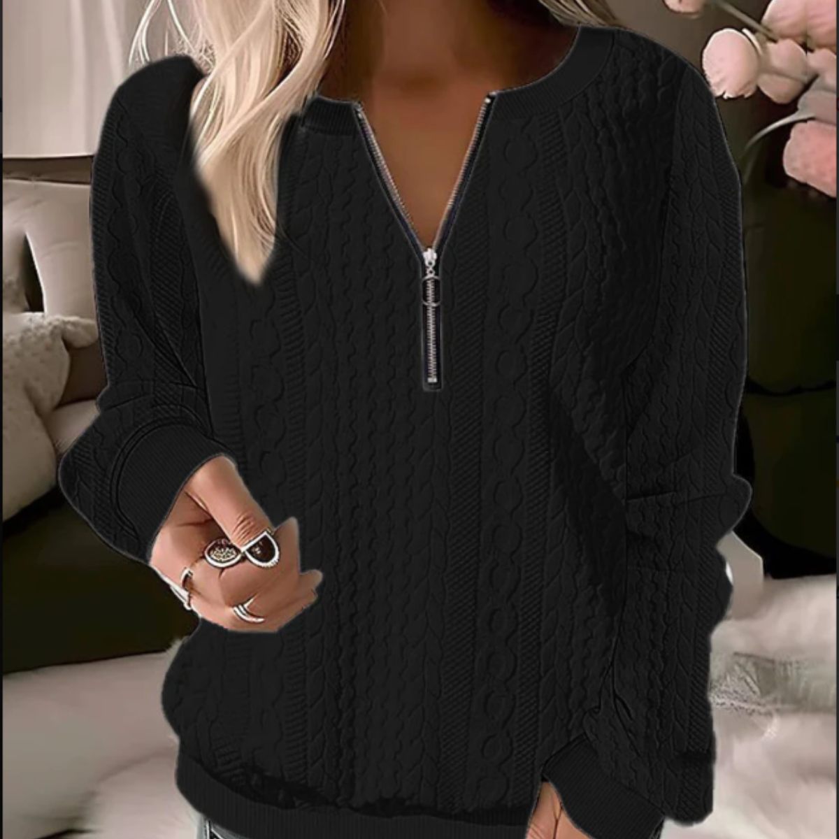LB | Dopasowany i elegancki sweter zimowy