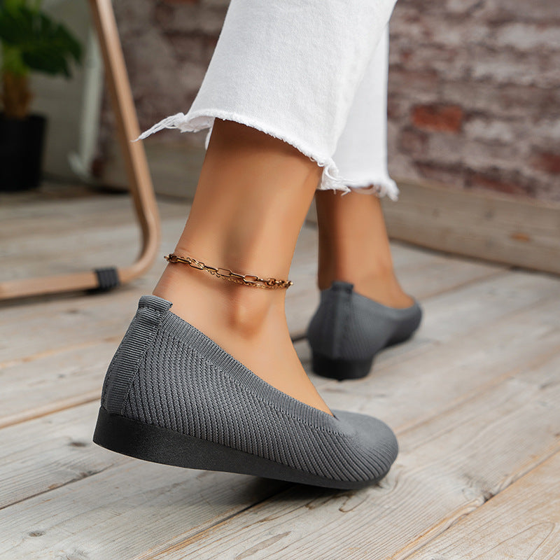 LB | Płaskie buty damskie z okrągłą główką