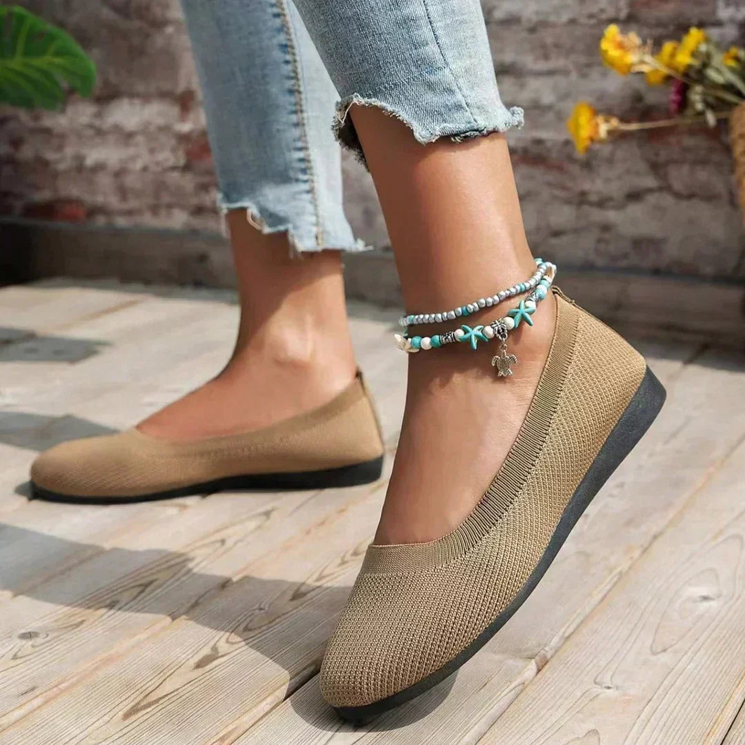 LB | Płaskie buty damskie z okrągłą główką