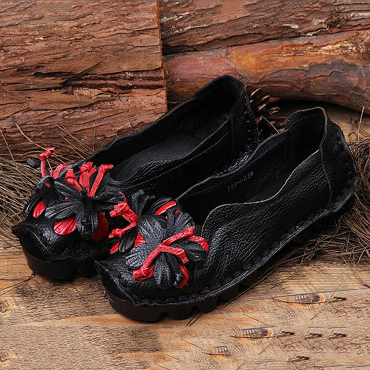 LB | Efektowne buty na co dzień z kwiatowymi detalami