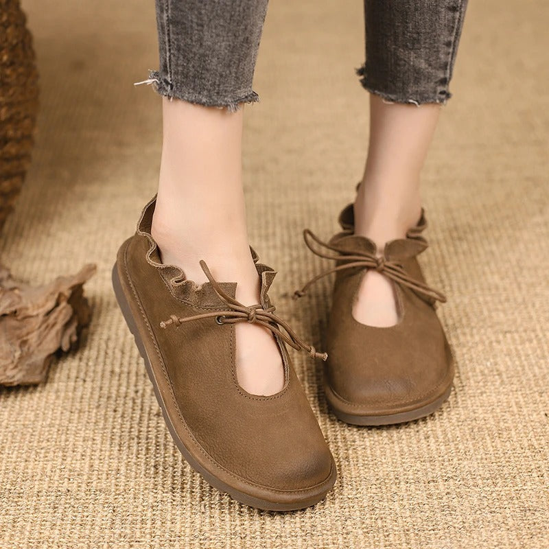 AS | Casualowe loafersy vintage ze sznurowadłami