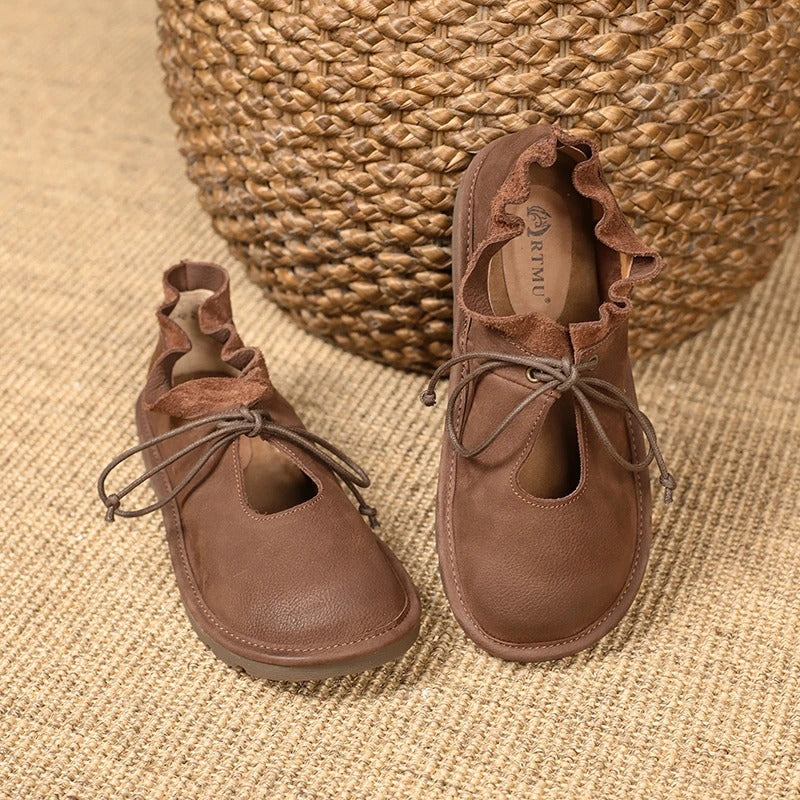 AS | Casualowe loafersy vintage ze sznurowadłami
