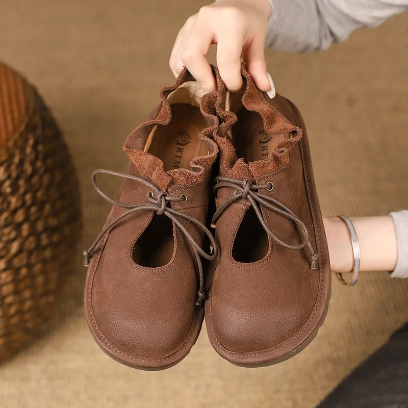 AS | Casualowe loafersy vintage ze sznurowadłami