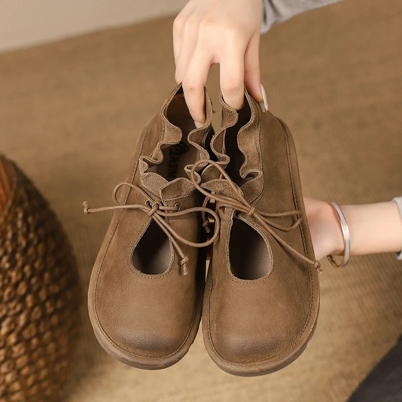 AS | Casualowe loafersy vintage ze sznurowadłami
