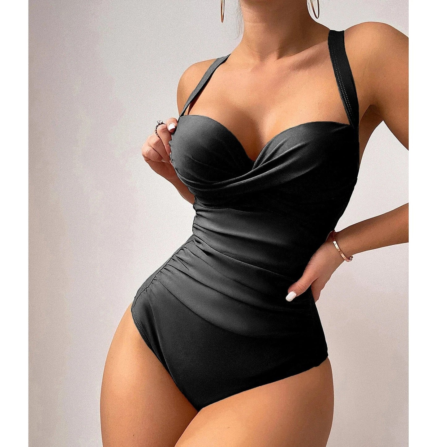 AS | Jednoczęściowe bikini ze skręconym przodem