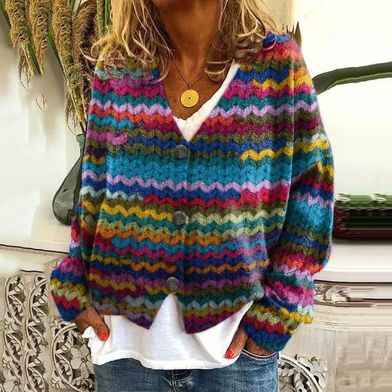 AS | Patchworkowy kardigan boho w kwiaty