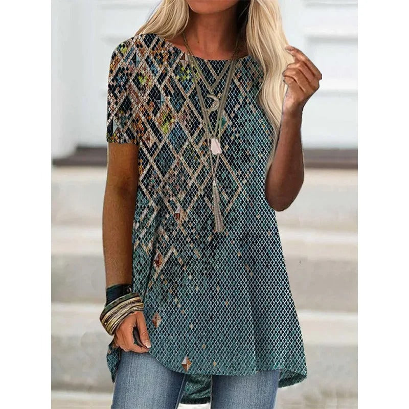 AS | Koszula z nadrukiem inspirowana stylem boho
