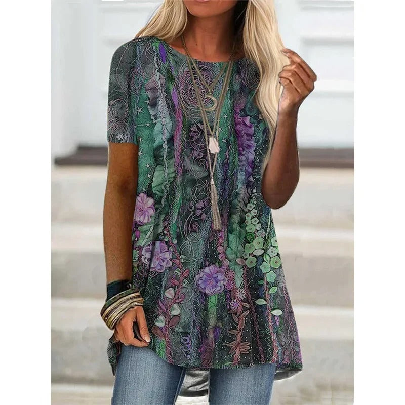 AS | Koszula z nadrukiem inspirowana stylem boho