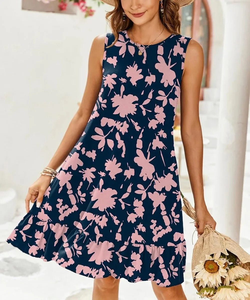 AS | Boho Print Shift Midi Dress