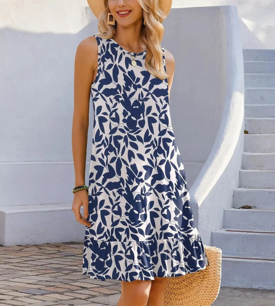 AS | Boho Print Shift Midi Dress