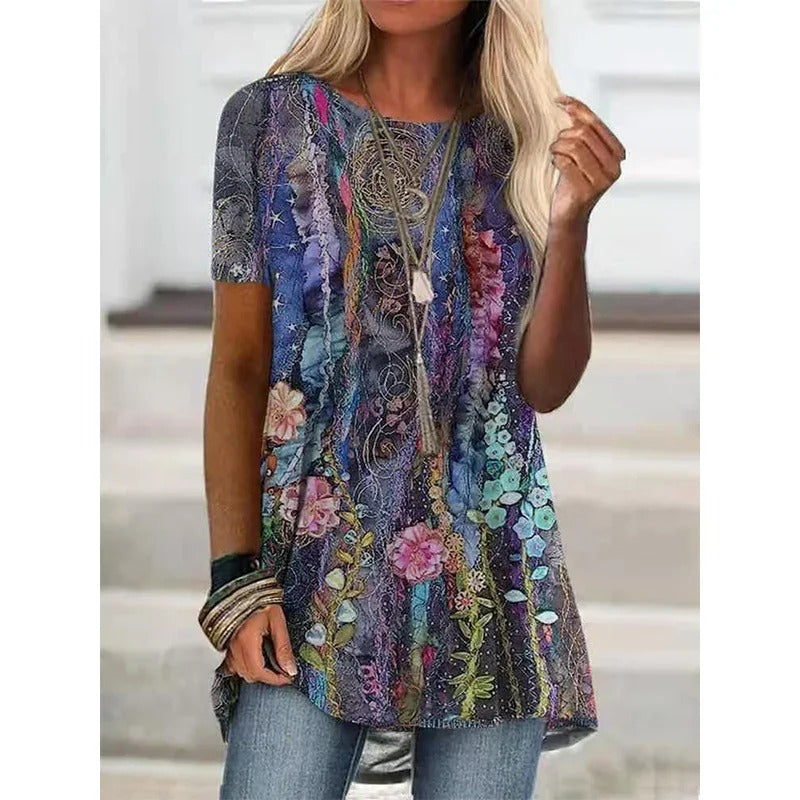 AS | Koszula z nadrukiem inspirowana stylem boho