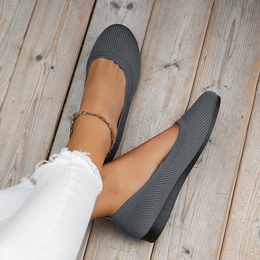 LB | Płaskie buty damskie z okrągłą główką
