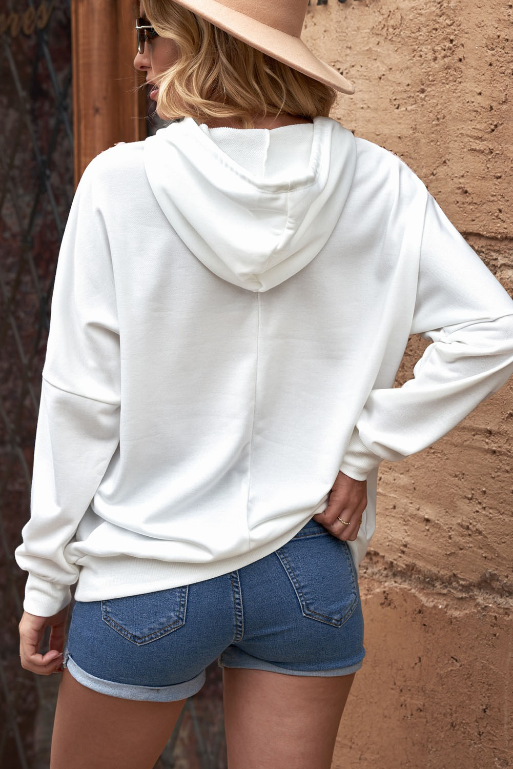 LB | Elegancka i swobodna bluza z kapturem