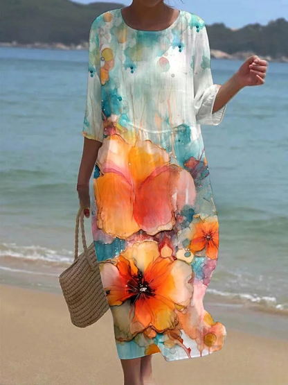 LB | Kwiecista sukienka maxi