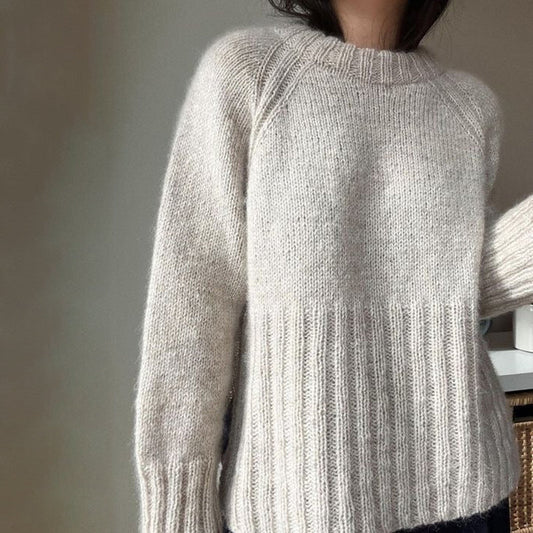 LB | Miękki sweter oversize z dzianiny