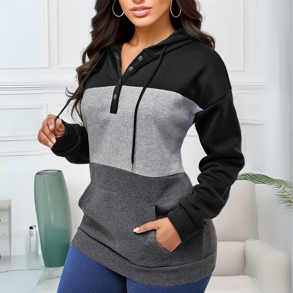 LB | Elegancka i swobodna bluza z kapturem