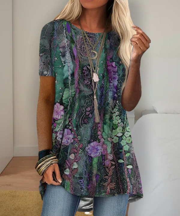 LB | Koszula z nadrukiem inspirowana stylem boho
