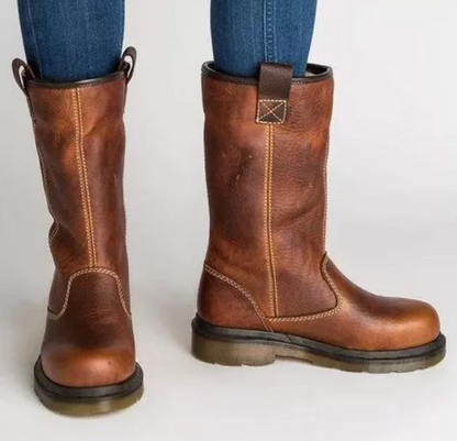 LB | Solidne skórzane buty do kolan