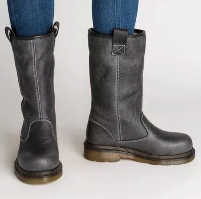 LB | Solidne skórzane buty do kolan