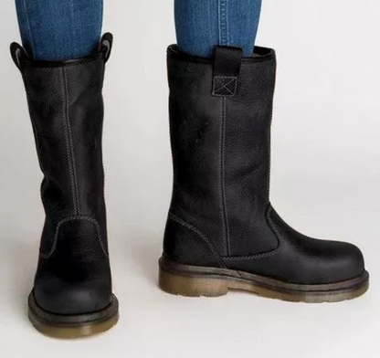 LB | Solidne skórzane buty do kolan