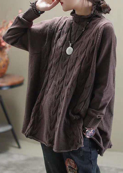LB | Elegancki sweter z dzianiny typu turtle-neck