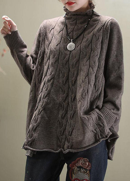 LB | Elegancki sweter z dzianiny typu turtle-neck