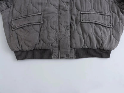 LB | Pikowana kurtka bomber