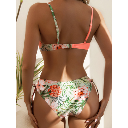 LB | Bikini z kwiatowym nadrukiem