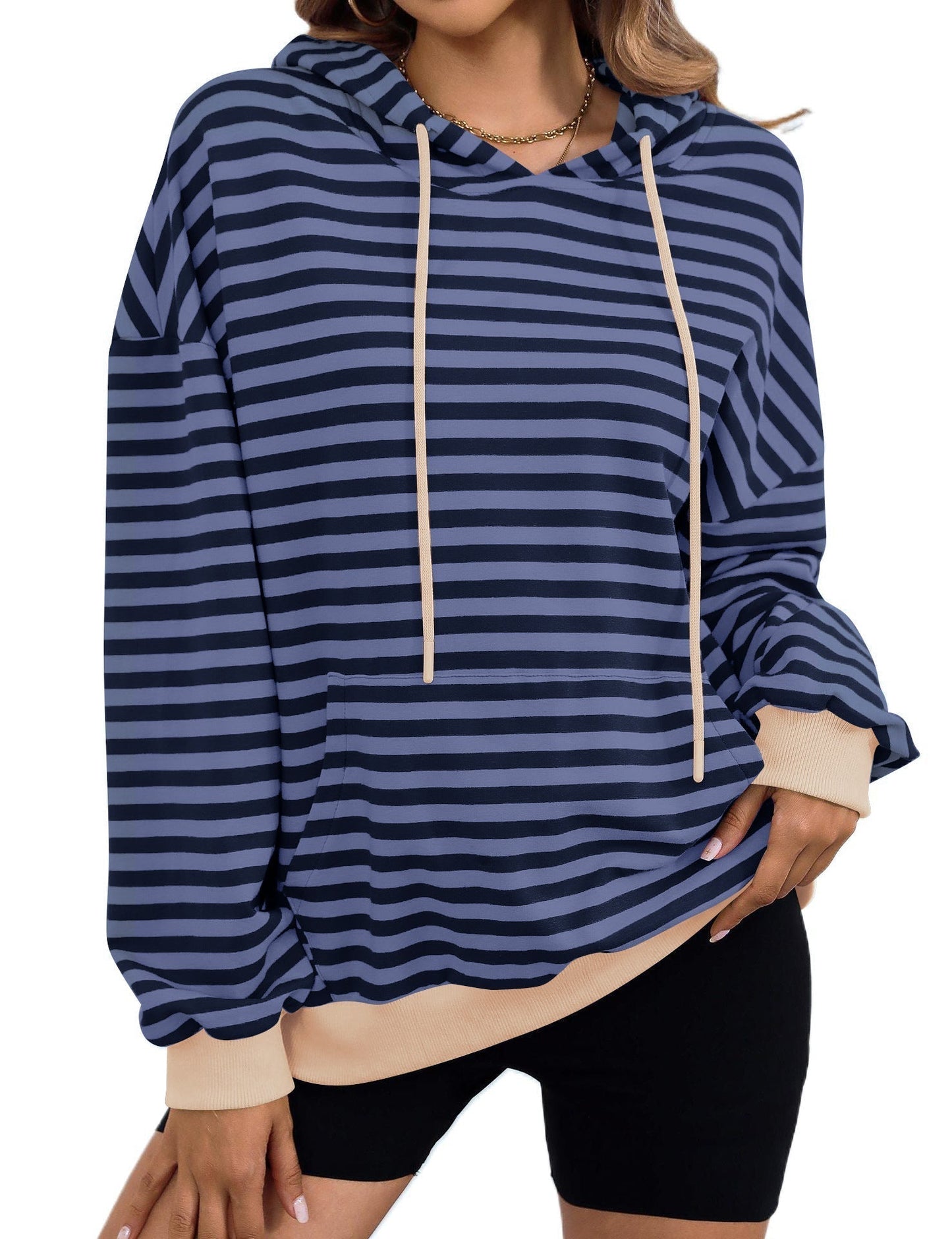 LB | Dopasowana i elegancka zimowa bluza z kapturem
