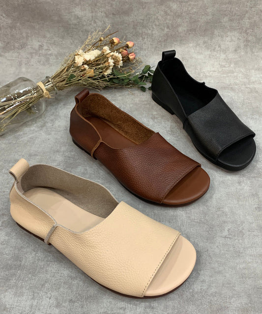 LB | Minimalistyczne, wsuwane buty z odkrytymi palcami