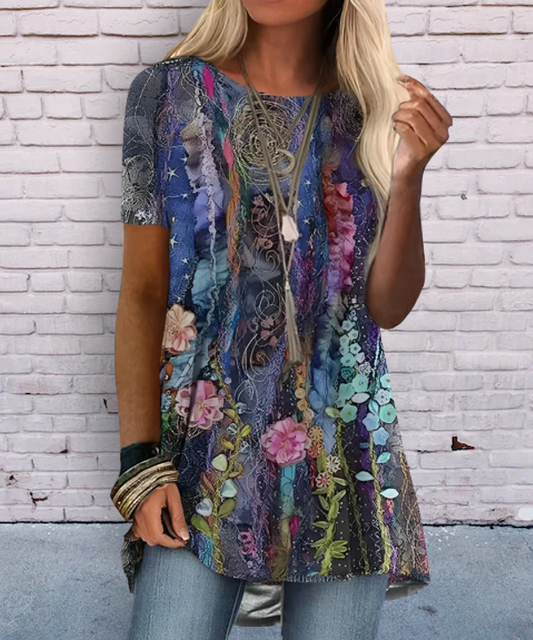 LB | Koszula z nadrukiem inspirowana stylem boho